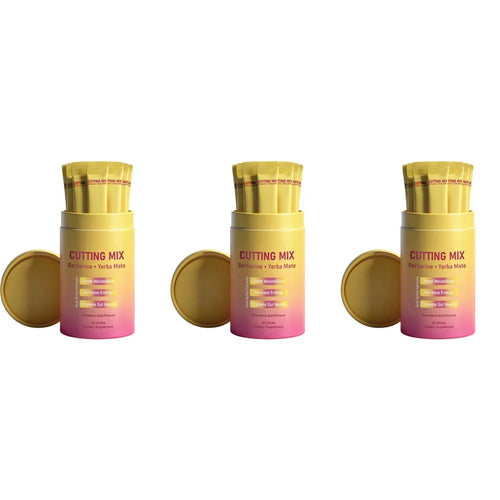 Berberine HCl And Yerba Mate Powder Drink Mix with Chromium Vitamin B6 & B12 30 Sticks Daily Weight Management Supplement