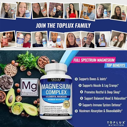 Magnesium Complex 1000 mg – 8 Forms for Maximum Absorption