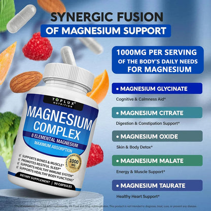 Magnesium Complex 1000 mg – 8 Forms for Maximum Absorption