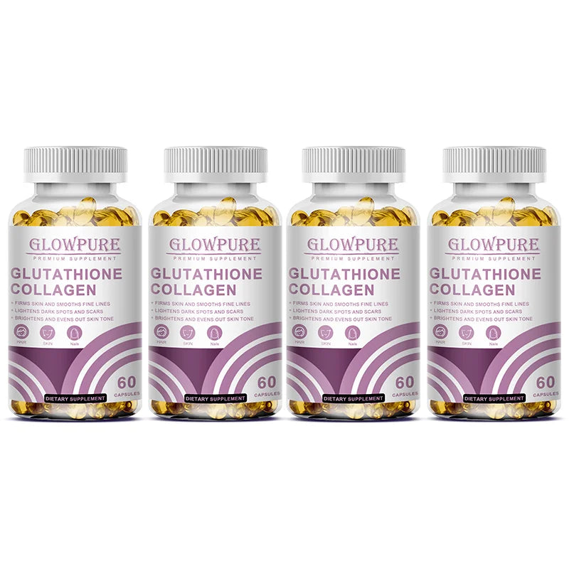 Skin Whitening & Anti-Aging Capsules - Glutathione Collagen Supplement with Antioxidant for Dull Skin