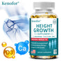 Natural Height Growth Calcium Vitamin D Supplement Vegetarian Capsules, Increase Bone Strength, Height Promoter Capsules Adults