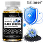 Organic Black Cumin Seed Oil Capsules 500mg, Supports Immunity, Joint, Hair & Skin Health, Joint Flexibility & Digestion
