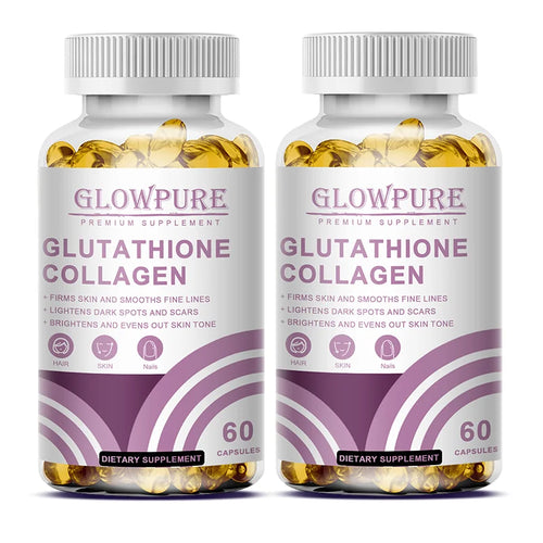 Skin Whitening & Anti-Aging Capsules - Glutathione Collagen Supplement with Antioxidant for Dull Skin