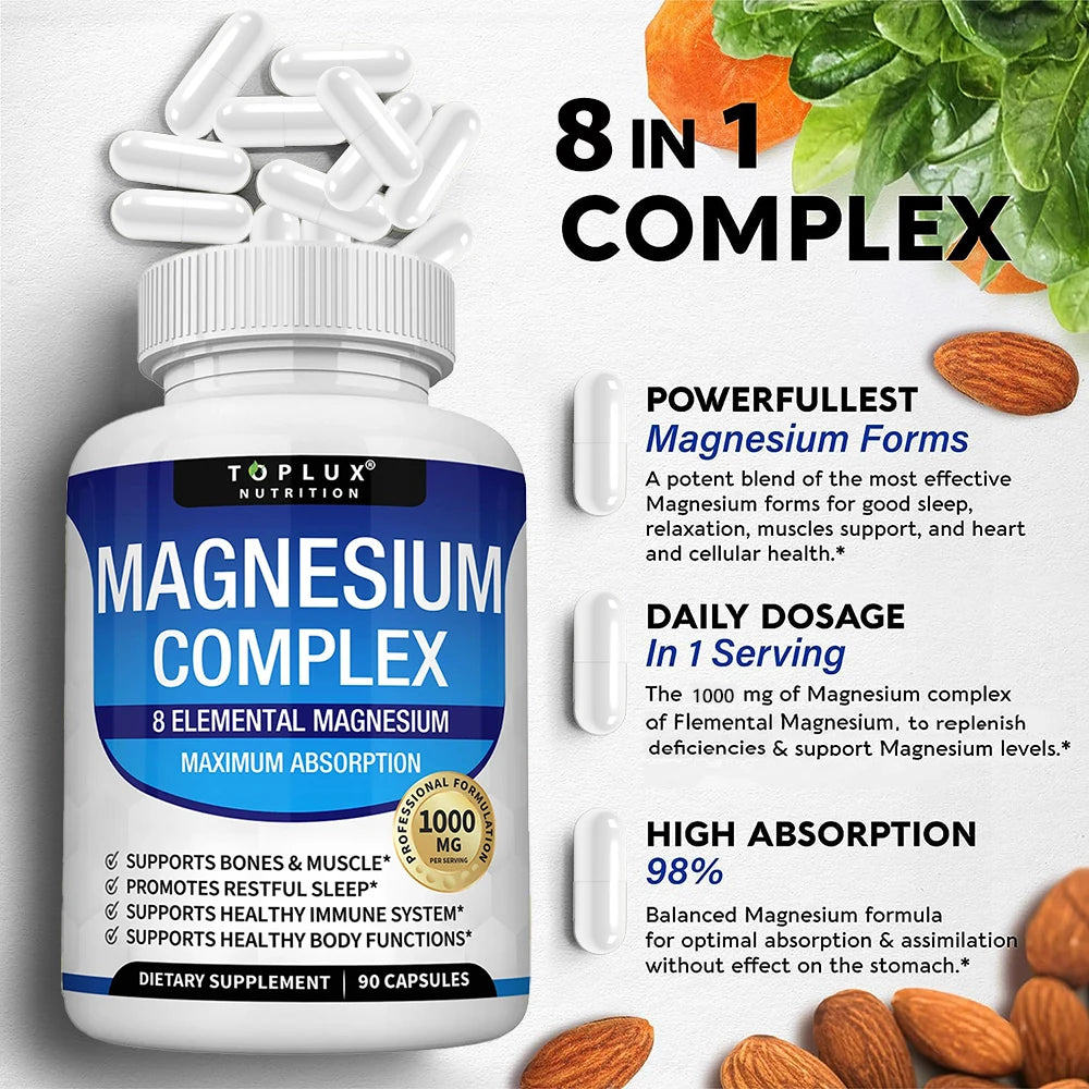 Magnesium Complex 1000 mg – 8 Forms for Maximum Absorption