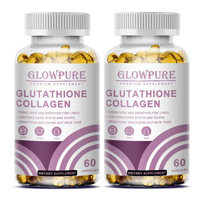 Skin Whitening & Anti-Aging Capsules - Glutathione Collagen Supplement with Antioxidant for Dull Skin