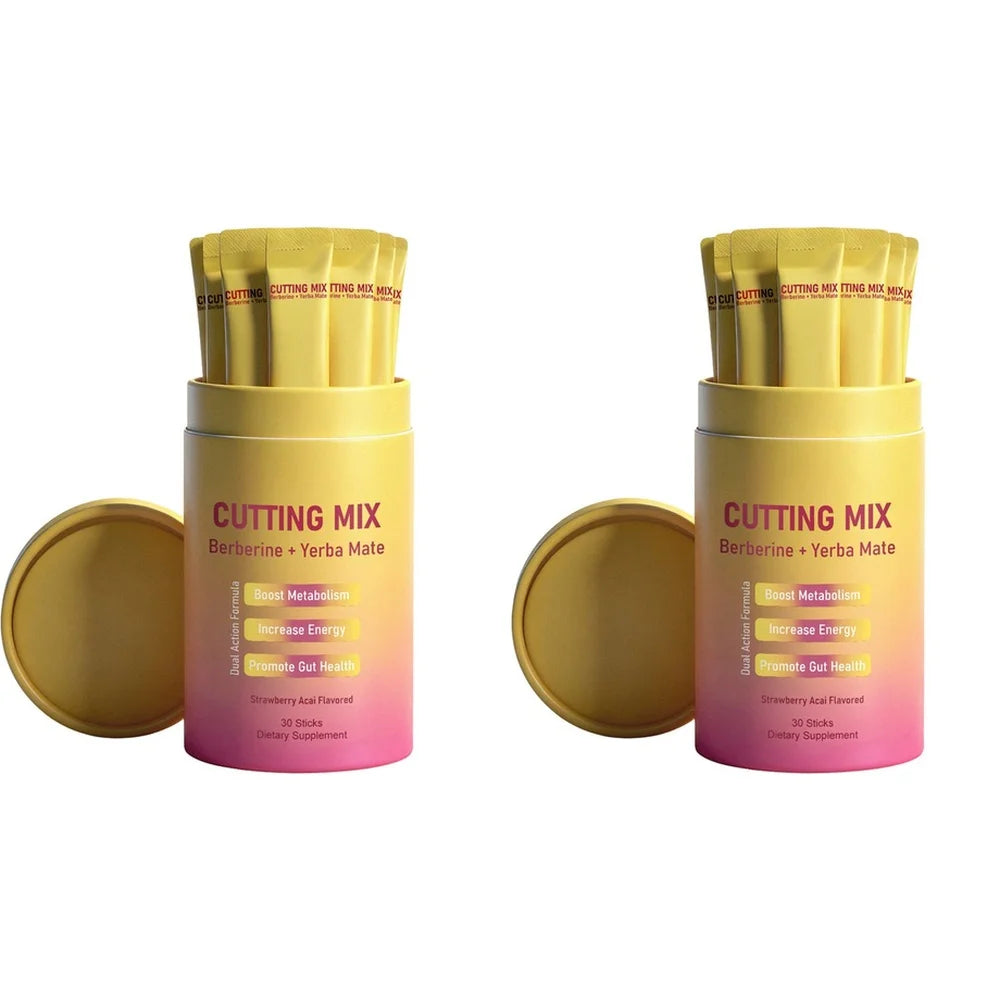 Berberine HCl And Yerba Mate Powder Drink Mix with Chromium Vitamin B6 & B12 30 Sticks Daily Weight Management Supplement
